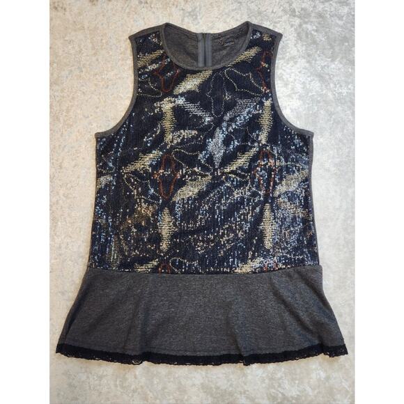 Custo Barcelona Grey with Sequine Design Top-Size 2 - Picture 1 of 9